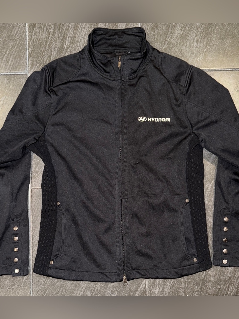 Hyundai Women's Black Zip-Front Jacket